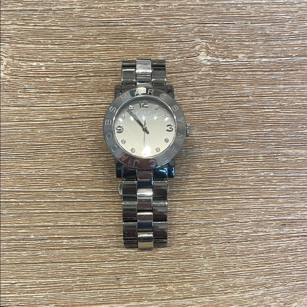 Marc Jacobs Metallic Silver Bracelet Watch